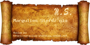 Margulies Stefánia névjegykártya